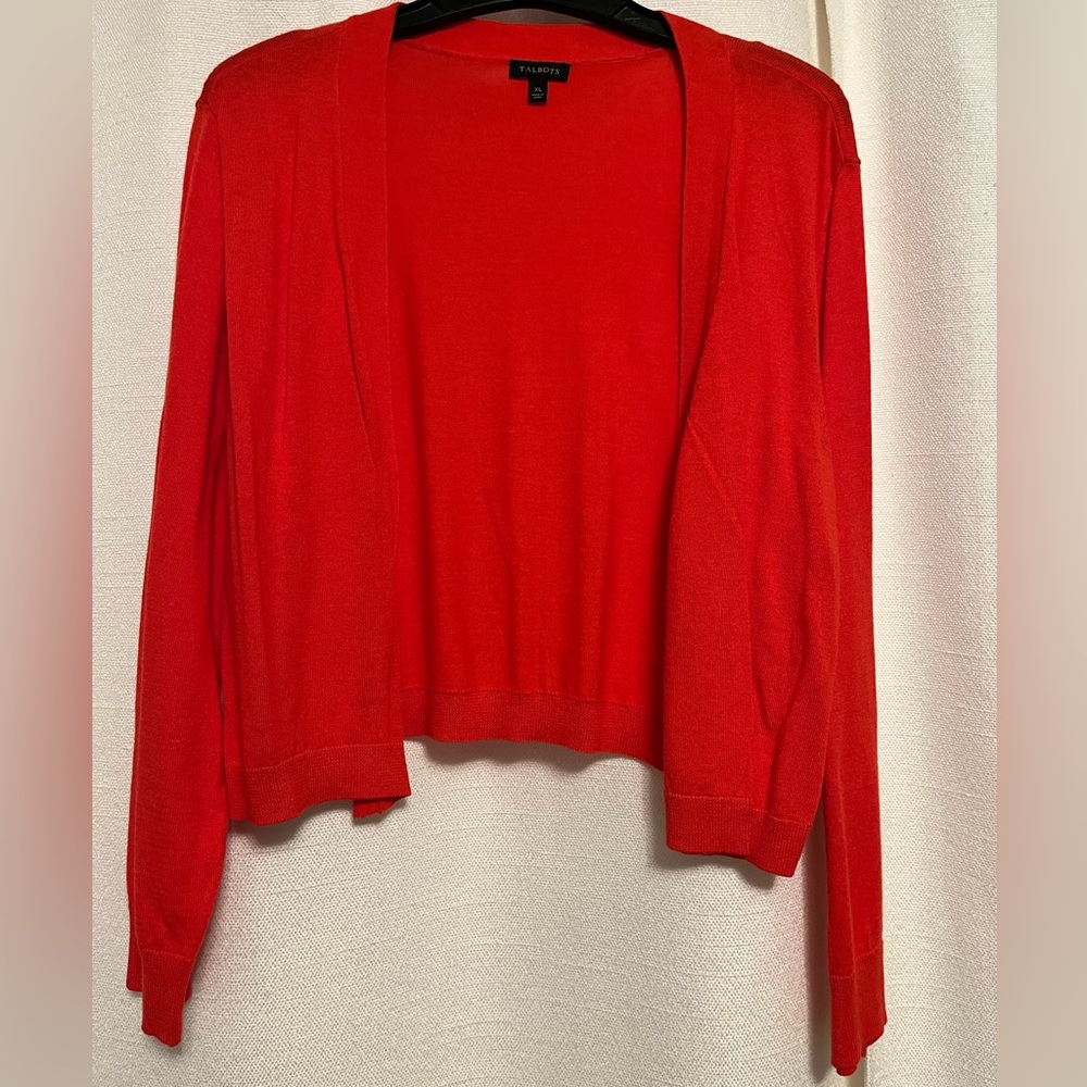 Talbots Cardigan Sweater, cropped, XL